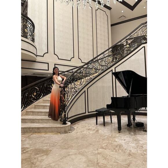 RACHEL RACHEL ROY Lively Earth-Toned Midcutout Adjustable Straps Maxi Dress 8 - Picture 16 of 16